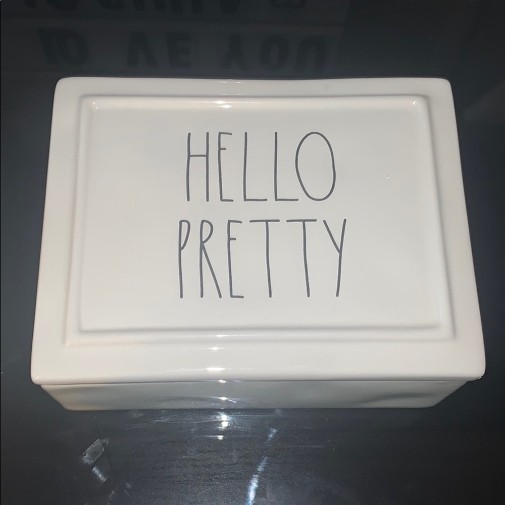 Rae Dunn “HELLO PRETTY” jewelry box NEW